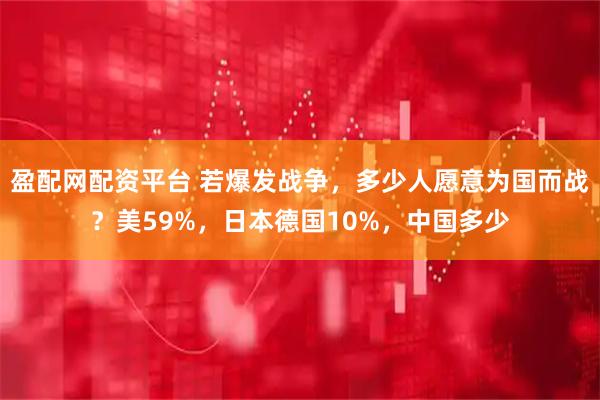 盈配网配资平台 若爆发战争,多少人愿意为国而战?美59%,日本德国10%,中国多少